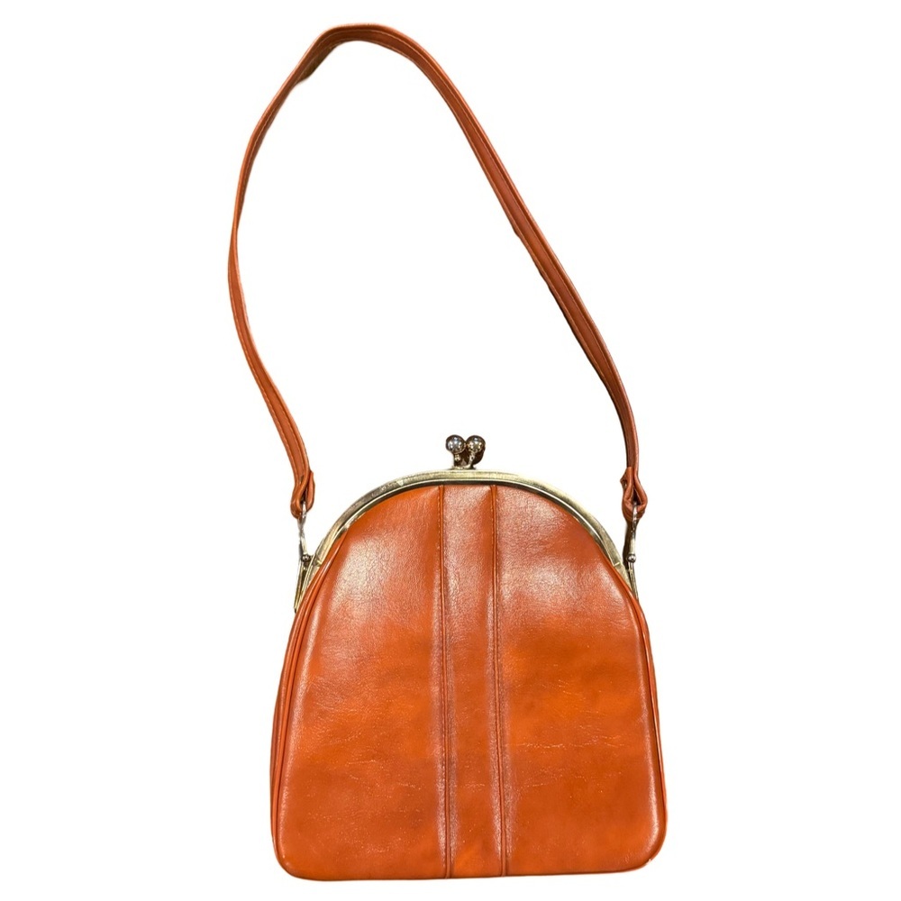 Vintage Tan Leather Shoulder Bag
